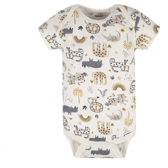 *NEW Gerber Bundle 6-Pack Baby Boys Camping Short Sleeve Onesies® Bodysuits - Picture 8 of 14